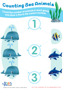 Counting Sea Animals Worksheet